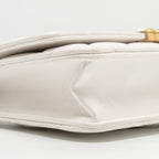 CHANEL GIANT CHAIN CLASSIC WALLET ON CHAIN LAMBSKIN WHITE MULTICOLOUR HARDWARE (MICROCHIP)