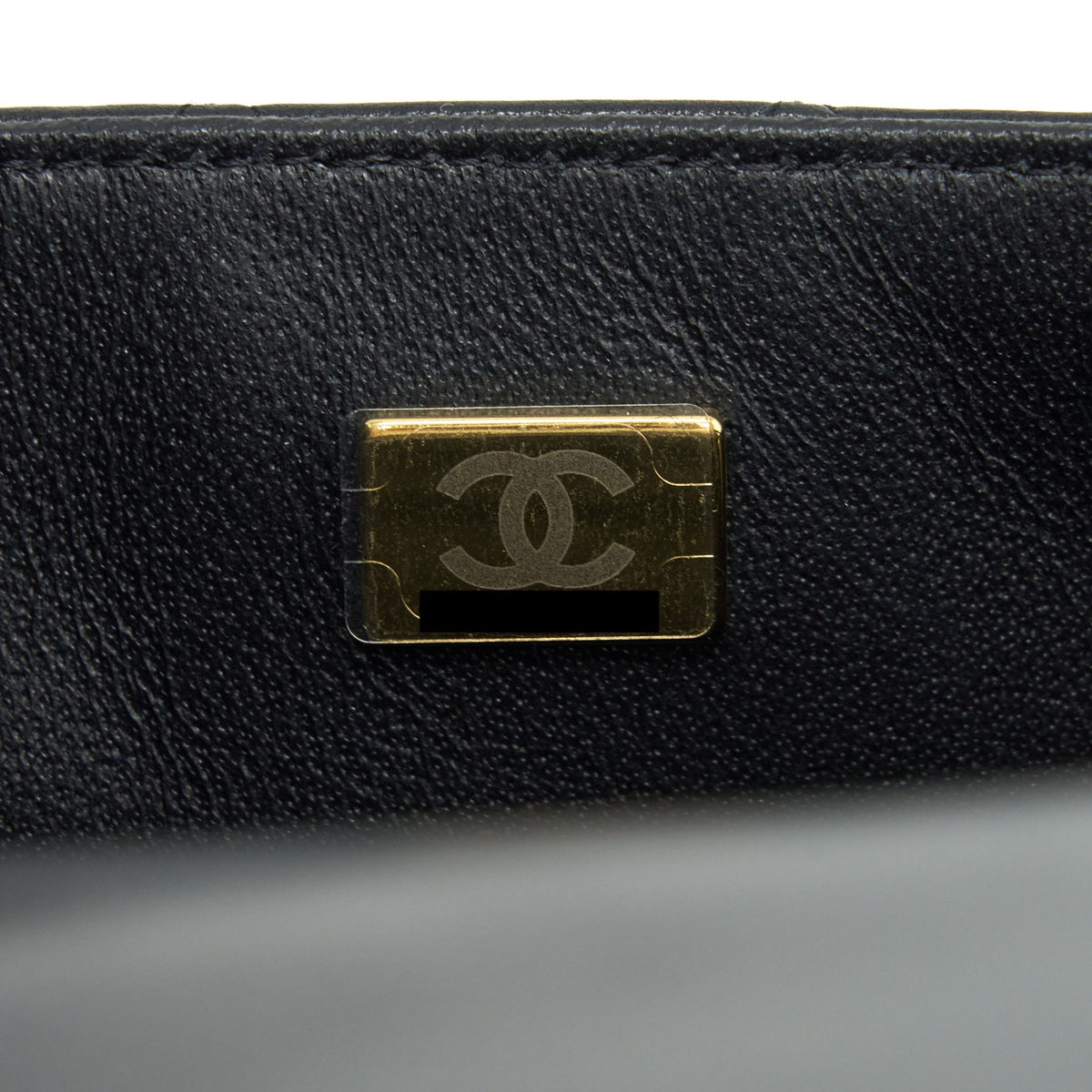 CHANEL MINI RECTANGULAR FLAP BAG LAMBSKIN BLACK LGHW(MICROCHIP）