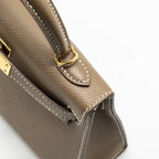 Hermes mini kelly II epsom etoupe GHW