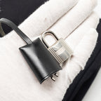 HERMES HERBAG 31 ZIP BAG CANVAS/LEATHER BLACK SHW
