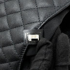 CHANEL ENVELOP FLAP BAG CAVIAR BLACK LGHW