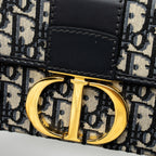 DIOR 30 MONTAIGNE BOX BLUE DIOR OBLIQUE JACQUARD GHW