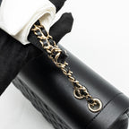 CHANEL ENVELOP FLAP BAG CAVIAR BLACK LGHW
