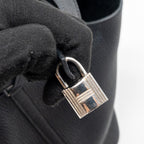 Hermes Picotin 18 Lock bag Clemence black SHW