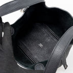 Hermes Picotin 18 Lock bag Clemence black SHW