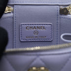 CHANEL 21K MINI TOP HANDLE VANITY WITH CHAIN LIGHT PURPLE LGHW