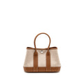 Hermes neo garden party 23 canvas/negonda ecru-beige/gold SHW