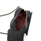 CHANEL 22S SMALL HEART BAG LAMBSKIN BLACK LGHW
