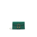 GUCCI DIONYSUS LEATHER SUPER MINI BAG GREEN
