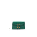 GUCCI DIONYSUS LEATHER SUPER MINI BAG GREEN