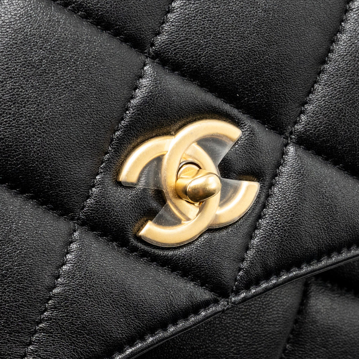 CHANEL LARGE HOBO BAG LAMBSKIN BLACK GHW (MICROCHIP)