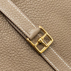 Hermes Halzan 25 Clemence Etoupe GHW