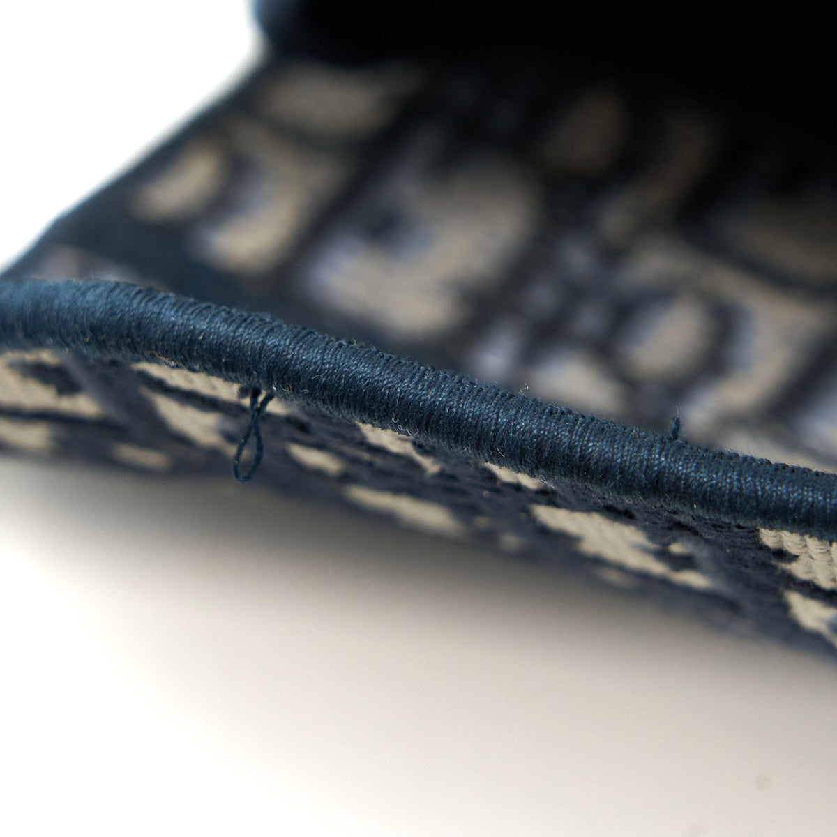 DIOR SADDLE BAG BLUE OBLIQUE EMBROIDERY BRUSHED GHW WITH DIOR STRAP