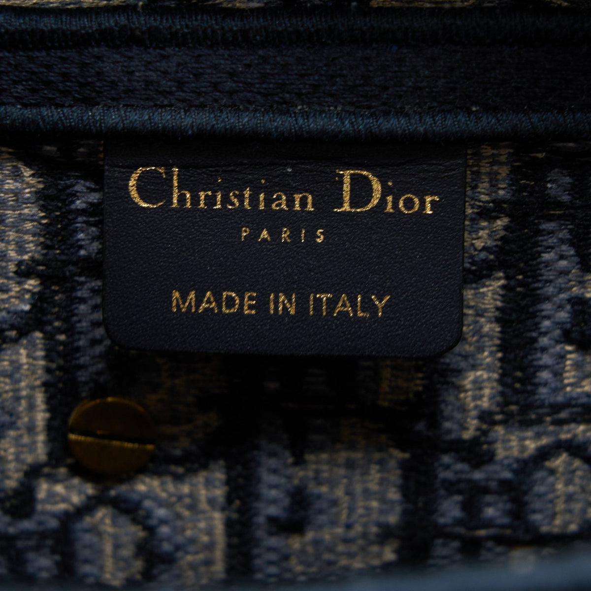 DIOR SADDLE BAG BLUE OBLIQUE EMBROIDERY BRUSHED GHW WITH DIOR STRAP