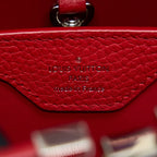 LOUIS VUITTON CAPUCINES BB TAURILLON RED GHW