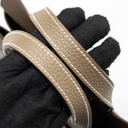 Hermes Halzan 25 Clemence Etoupe GHW