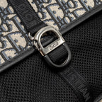 DIOR MEN’S BACKPACK DIOR OBLIQUE CANVAS / CALFSKIN BLUE / BLACK SHW