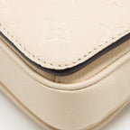 LOUIS VUITTON POCHETTE MÉTIS EAST WEST MONOGRAM EMPREINTE LEATHER CREAM GHW