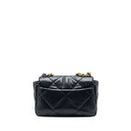 CHANEL SMALL 19 BAG LAMBSKIN BLACK MULTICOLOUR HARDWARE