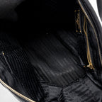 PRADA ZIP NYLON BAG BLACK GHW