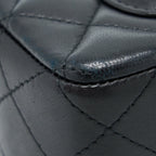 CHANEL MINI RECTANGULAR FLAP BAG LAMBSKIN BLACK SHW