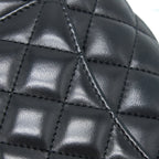 CHANEL MINI RECTANGULAR FLAP BAG LAMBSKIN BLACK SHW
