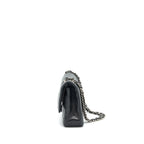 CHANEL MEDIUM CLASSIC FLAP BAG LAMBSKIN BLACK SHW