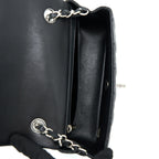 CHANEL MINI RECTANGULAR FLAP BAG LAMBSKIN BLACK SHW