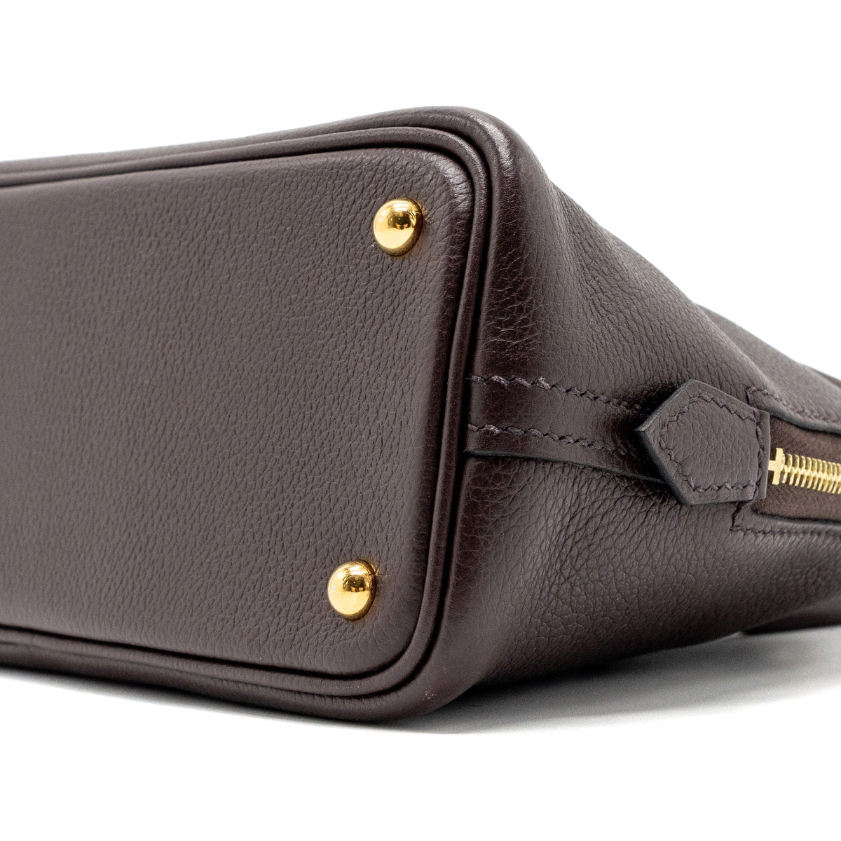 Hermes mini bolide evercolor rouge sellier / mauve sylvestre GHW