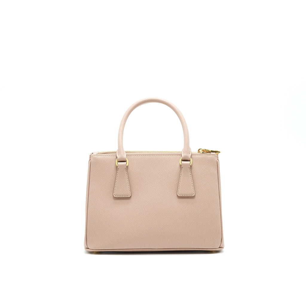 PRADA SAFFIANO LEATHER MINI BEIGE WITH STRAP