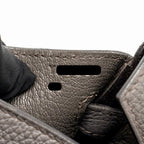 Hermes Birkin 25 Togo Gris Etain GHW