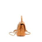 CHANEL EXTRA MINI COCO HANDLE CAVIAR CARAMEL GHW