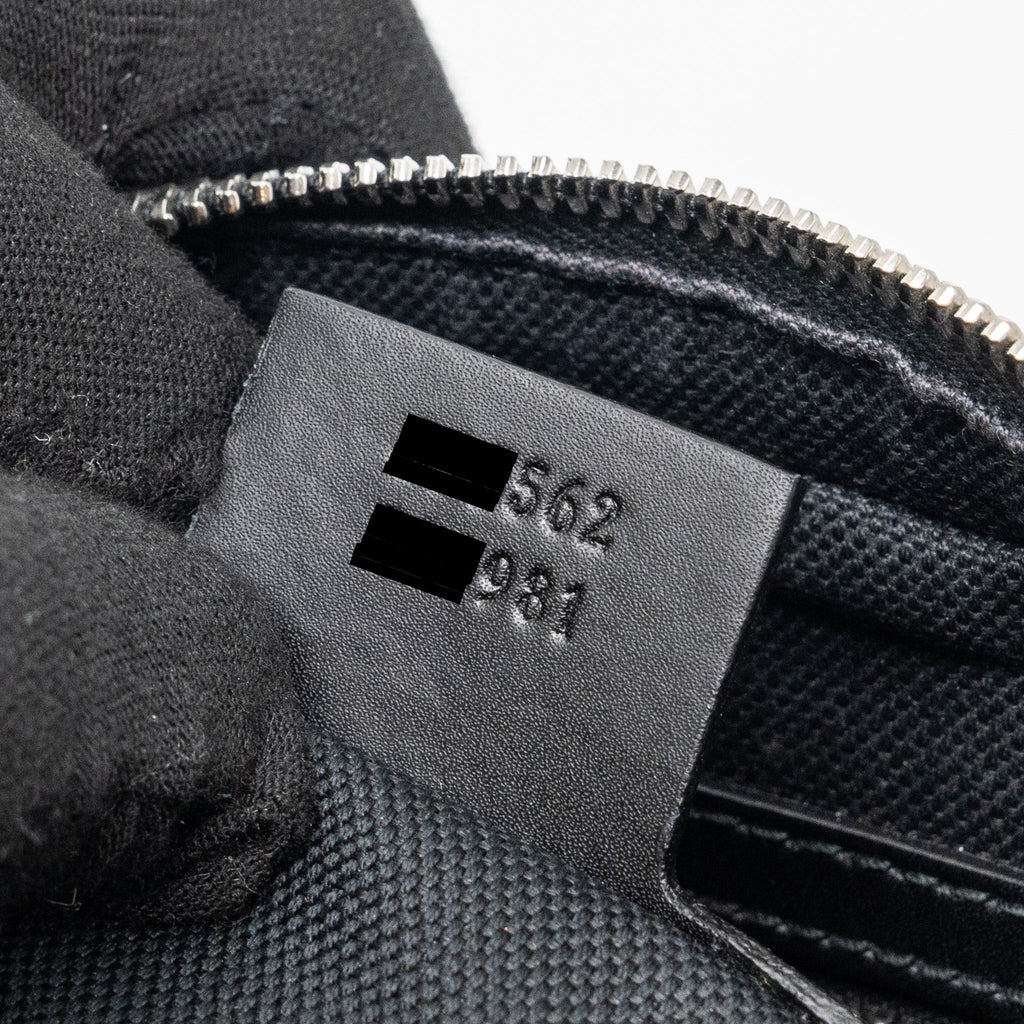 GUCCI CLUTCH GG SUPREME CANVAS BLACK SHW