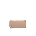 PRADA SAFFIANO LEATHER MINI BEIGE WITH STRAP