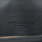 BOTTEGA VENETA MEN’S POUCH INTRECCIATE BLACK WITH BLACK HARDWARE