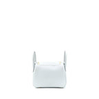 Hermes Mini Lindy Clemence Blue Pale GHW