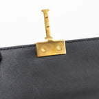 DIOR 30 MONTAIGNE EAST-WEST BAG WITH CHAIN CALFSKIN BLACK GHW