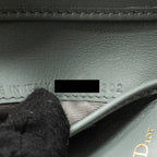 DIOR SADDLE LOTUS WALLET GREY OBLIQUE JACQUARD GHW