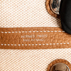 Hermes neo garden party 23 canvas/negonda ecru-beige/gold SHW