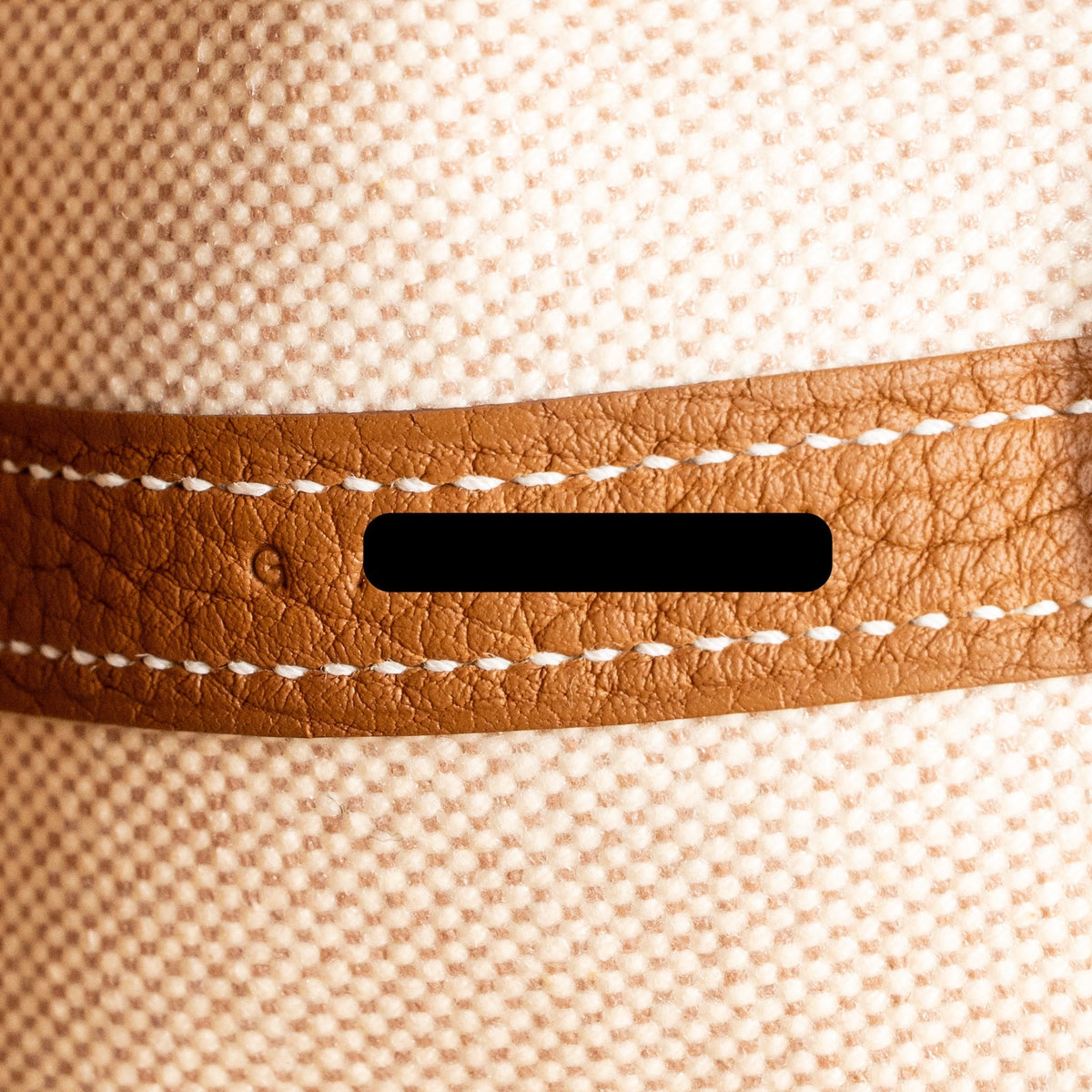 Hermes neo garden party 23 canvas/negonda ecru-beige/gold SHW