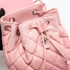 Chanel CC Flap Drawstring Backpack Caviar Gradient Pink SHW (Microchip)