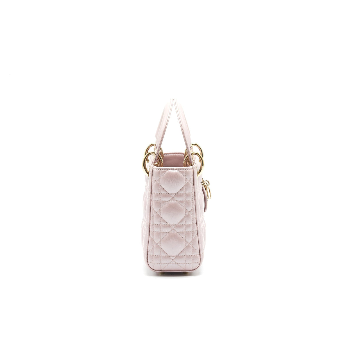 DIOR MINI LADY WITH CHAIN LOTUS PEARL GHW