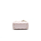 DIOR MINI LADY WITH CHAIN LOTUS PEARL GHW