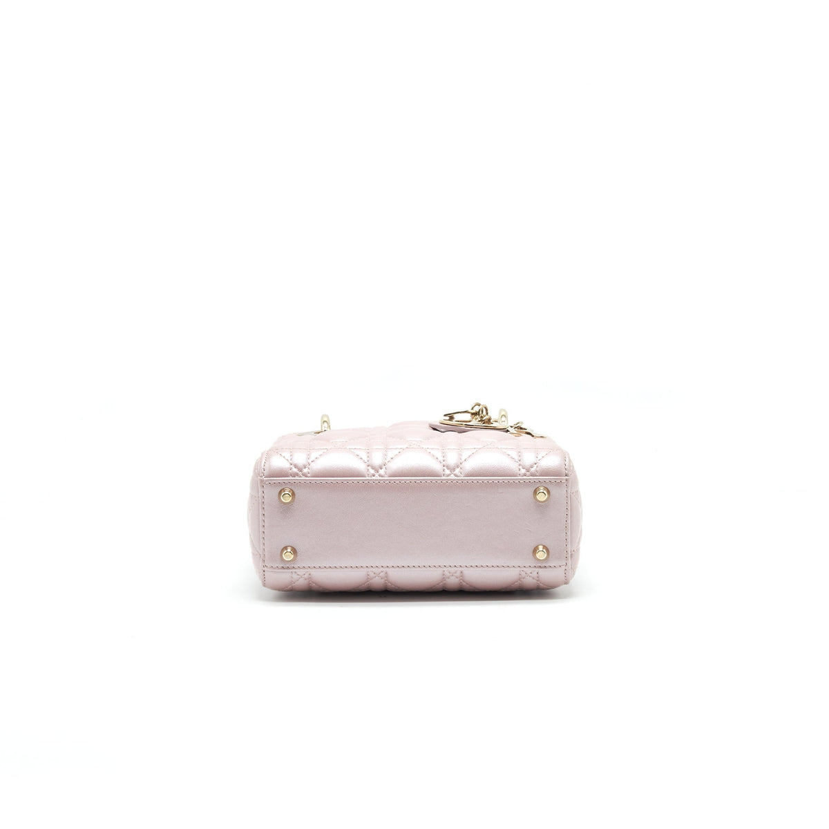 DIOR MINI LADY WITH CHAIN LOTUS PEARL GHW