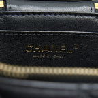 CHANEL TRENDY VANITY CASE LAMBSKIN BLACK LGHW (MICROCHIP)
