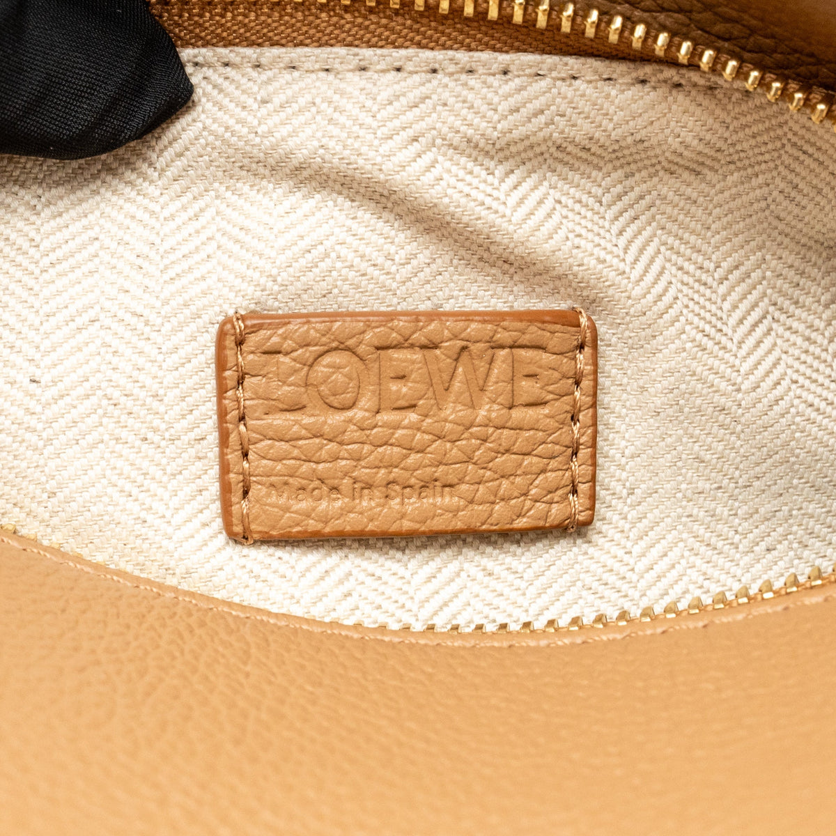 Loewe small puzzle edge bag calfskin toffee GHW
