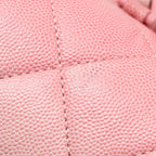 Chanel CC Flap Drawstring Backpack Caviar Gradient Pink SHW (Microchip)