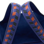 HERMES PICOTIN 18 LOCK BAG EPSOM BLUE ENCRE/BRIQUE/NOIR SHW