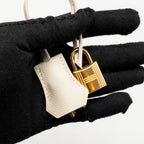 Hermes Kelly 25 Epsom Craie GHW