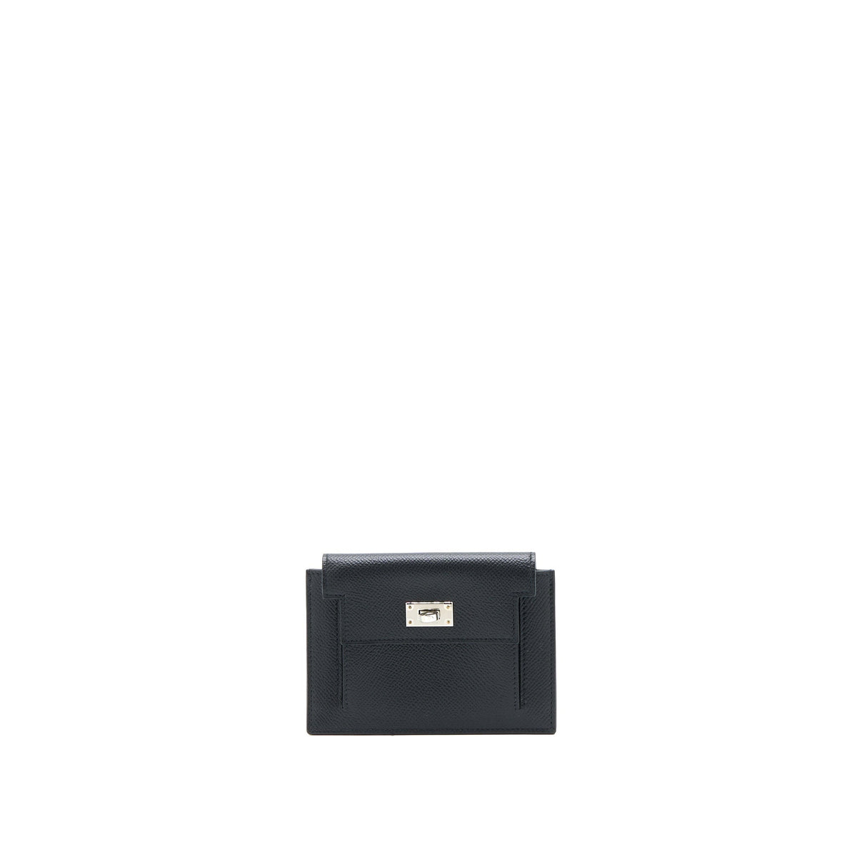 HERMES KELLY POCKET COMPACT EPSOM BLACK SHW